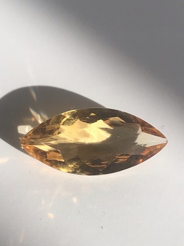 Natürlicher Citrin, Golden Navette, 5,44ct, VVS, #84 - Bild 3 von 8