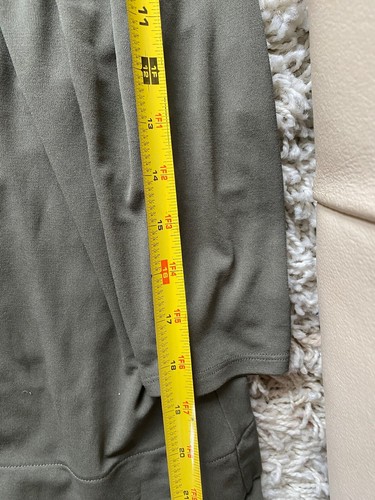 Eileen Fisher Blouse Top Green Taupe Silk Loose Flowing XL - Picture 7 of 7