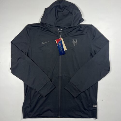 New York Mets Nike Authentic Collection Travel Full-Zip Hoodie Large - Picture 1 of 5