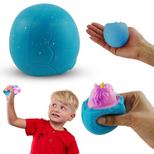 Eggs 6cm Pop Up Unicorn Dinosaur Stress Relief Ball Squeeze Fidget Sensory Toy - Picture 50 of 96