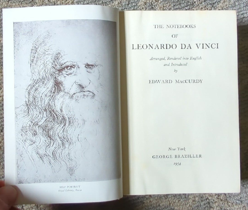 THE NOTEBOOKS OF LEONARDO DA VINCI Edward Maccurdy 1954 HC Illus - Picture 4 of 11