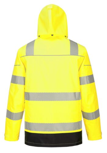 Portwest PW367 Waterproof Hi Vis Reflective 5-in-1 Winter Safety Jacket - Picture 8 of 10