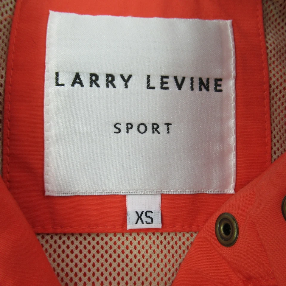 Chaqueta Larry Levine para mujer XS con capucha salmón manga larga exterior peso medio Foto 2 de 4