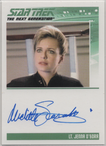 Star Trek: TNG Heroes & Villains Auto Michelle Scarabelli als Lt. Jenna D'Sora