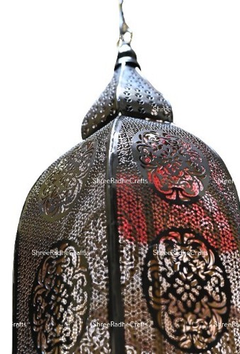 31 Inch Moroccan Lamp, Handmade Vintage Lamps, Outdoor Metal Lamps, Lantern Lamp - Picture 10 of 10