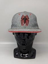 Marvel Spiderman Youth Adjustable Baseball Cap Hat Gray Red Black Spiderman