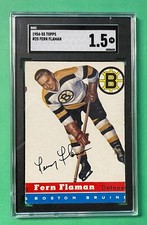 1954-55 TOPPS FERN FLAMAN #25 SGC 1.5 BRUINS