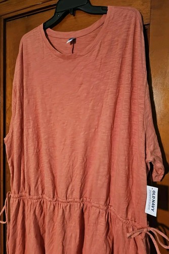 Old Navy Size 3X Shirt Dress Plus Size Cinch Waist Short Sleeves  - Picture 4 of 10