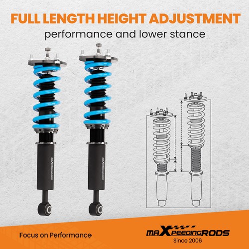 MaXpeedingrods DAMPER COILOVER STRUT SUSPENSION FOR LEXUS LS430 01-06 UCF30 - Picture 7 of 12