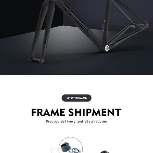 Full Carbon Climbing Road Bike Racing Frame 22 Speed BSA Internal Cable Routing - Picture 7 of 12