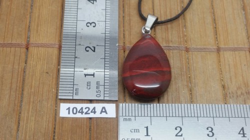 pendentif JASPE ARC EN CIEL + cordon reglable lithotherapie reiki rainbow quartz - Picture 1 of 2