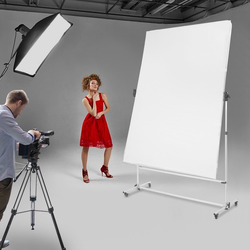Photography Light Rotation Diffuser Height Adjustable w/ Support Stand & Casters - Picture 6 of 18