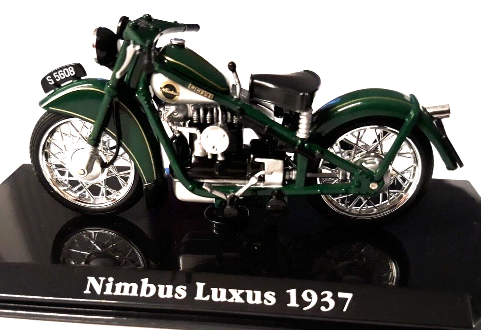 Nimbus Luxus - 1937 grün - Motorrad Modell - 1:24 Atlas - Bild 2 von 4