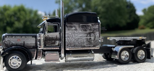 1/64 DCP PETERBILT 389 70” MID-ROOF TRANSCRAFT OPEN RANGE TRANSPORTATION 33991 - Picture 11 of 23