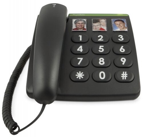 Doro PhoneEasy 331ph Schnurgebundenes Großtastentelefon mit 3 Direktwahl-Fototas - Zdjęcie 5 z 5