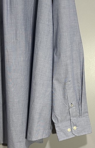 Izod Career Casual Blue Long Sleeve Button Down Dress Shirt Sz 4X WOW LOOK!!!! - Picture 8 of 19