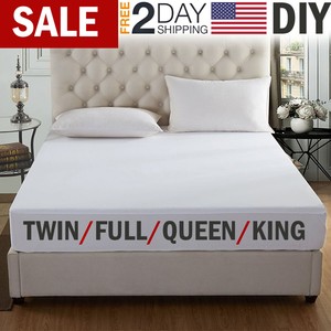 Mattress-Cover-Protector-Waterproof-Pad-Twin-Full-Queen-King-Size-Bed-Cover-Free