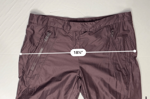 Adidas P49211 Stella McCartney Parachute Pants Plum Pockets Open Snap Hem MEDIUM - Picture 9 of 13