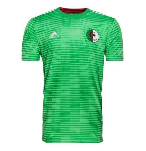 adidas Algerien Auswärtstrikot 2018-19 Jugendliche Alter 9/10 11/12 grün UVP £50 CF4037 - Bild 1 von 6