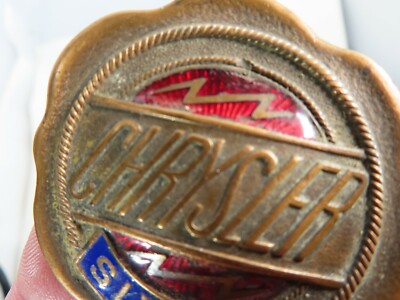 1924 - 1927 Chrysler Six radiator emblem badge ornament logo 1924 - 1927 Chrysler Six radiator emblem badge ornament logo