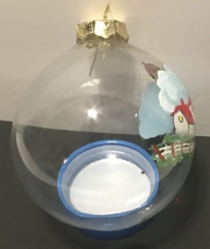 Vintage Lighthouse Ornament of New England Christmas Hand Painted Glass Bulb - Bild 10 von 10