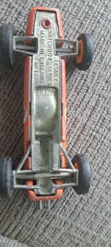 Matchbox Lesney 1967 Lotus Racing Car Orange No. 19 - Diecast England - Picture 4 of 9