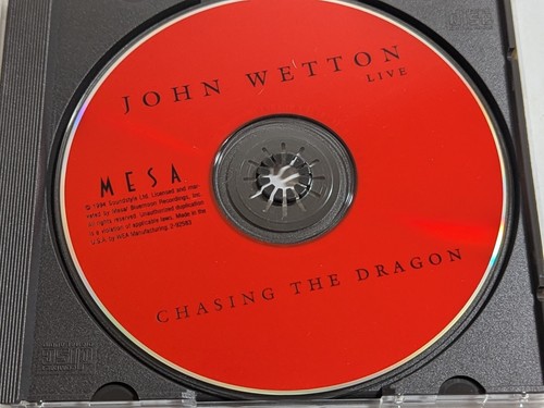 1994 John Wetton - Chasing the Dragon Live in Japan CD Prog. Rock ex ASIA Singer - Picture 7 of 10
