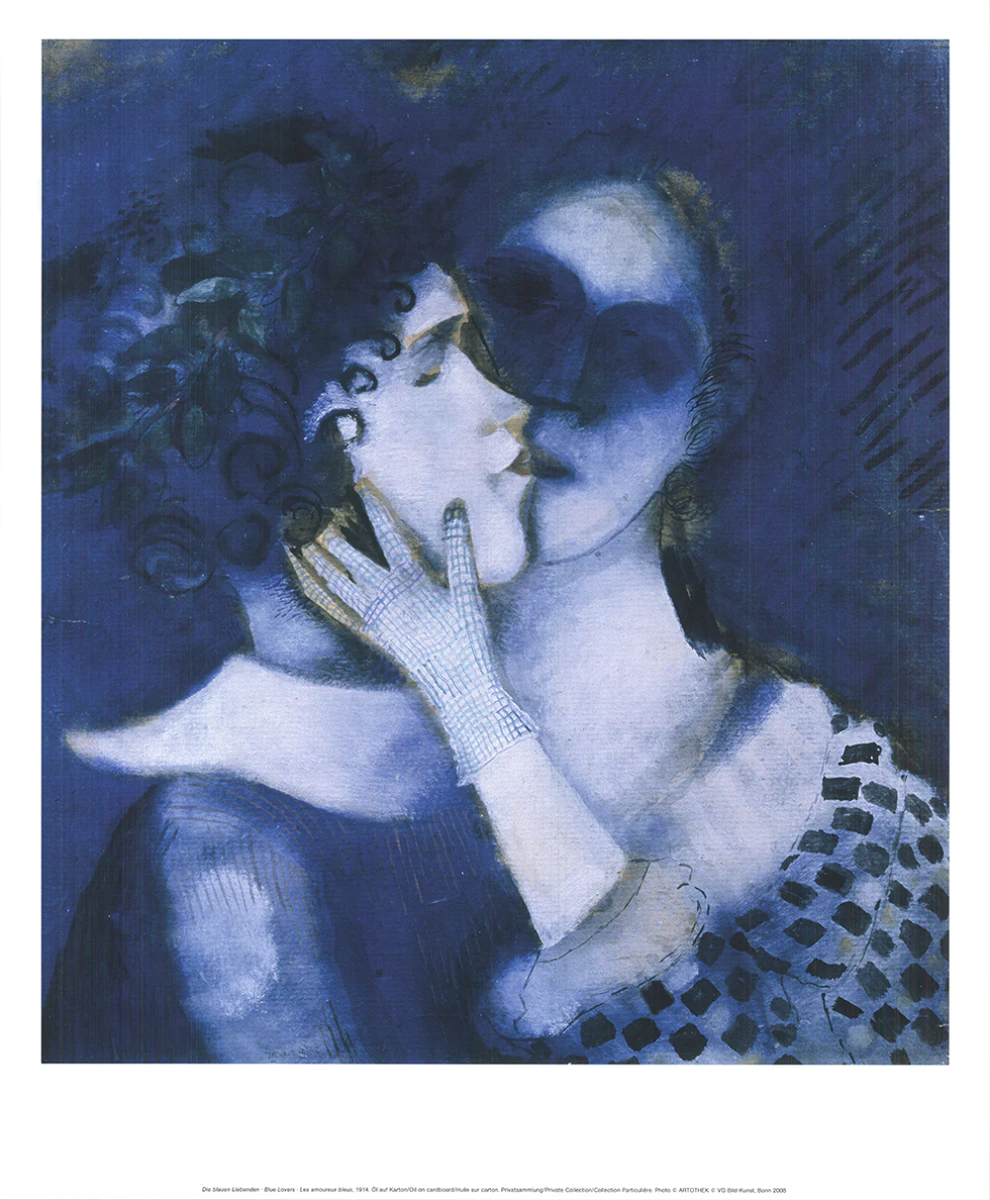MARC CHAGALL Blue Lovers 23