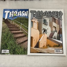 Thrasher Magazines Issues Feb 2018 & Apr 2021 - READ FOR DETAILS! Used Condition