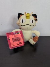 Pokemon 6 inch Vintage 52 Meowth Hasbro Beanie Plush with tag
