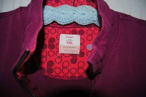 Old Navy Active Full length zip active warm up jacket Fushia wm's XXL - Picture 2 of 3