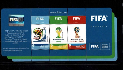 QATAR 2022 WORLD FOOTBALL CUP SERIES III(2021),FIRST DAY ISSUE SOUVENIR SHEET. - Picture 2 of 2