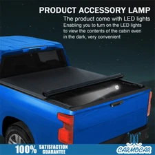 For Silverado 14-18 Sierra 6.5ft Roll-Up Tonneau Cover Fleetside Truck Short Bed