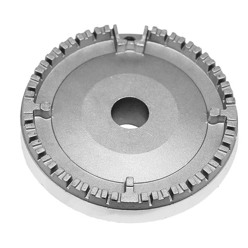 Gas Hob Top 100m Diameter 17mm Crown Bore Burner Lid Cap Skirt Universal 2 Pack - Picture 3 of 12