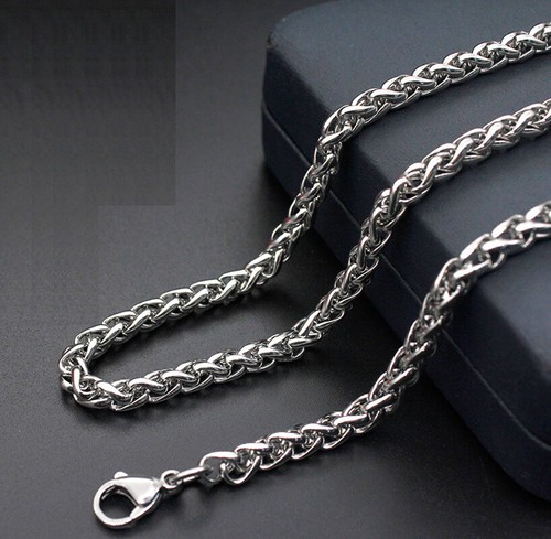 Collana maglia catena serpente acciaio titanio stile punk rock donna uomo nuova - Foto 1 di 9