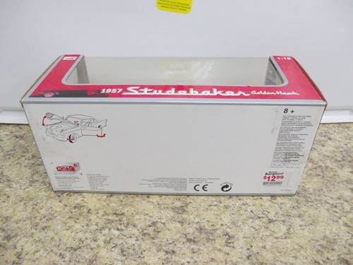 Anson 1957 Studebaker Golden Hawk White Car 1/18 NIB In Box - Picture 8 of 8