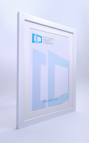 Photo Picture Frame 20mm Black White 5x5 5x6" 5x7 5x8 5x9 5x10"-20" Mount Glass - Picture 10 of 48