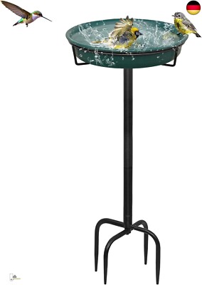 Giyiprpi 35.5 inch Bird Bath Feeder Bowl Water Point Standing, Bird Bath Garden