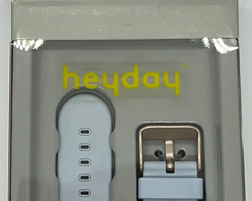 Watch Band Heyday Apple 38/41mm Silicone Blue Marble Band 130mm to 195mm Wrists - Picture 4 of 6