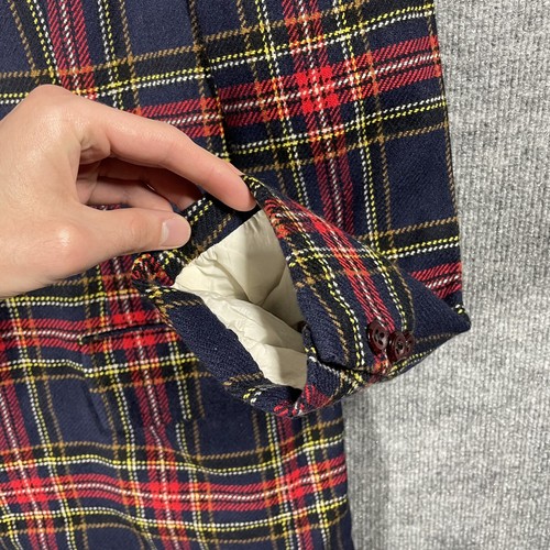 VINTAGE 60s Marshall Field & Company Cashmere Blazer Sport Jacket Size 38 Plaid - Picture 6 of 22