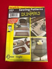 Simplicity 5964, Table Runners, 3 Sizes, Placemats, Uncut.