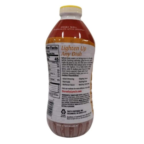 Aderezo para ensaladas Dorothy Lynch ligero y delgado | Paquete de 2 | 32 oz | Sin gluten | - Imagen 4 de 8