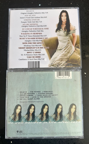 CHER 2 used CDs + REMIX Collection club hits remixes SKIN DEEP Believe One by - Imagen 2 de 3