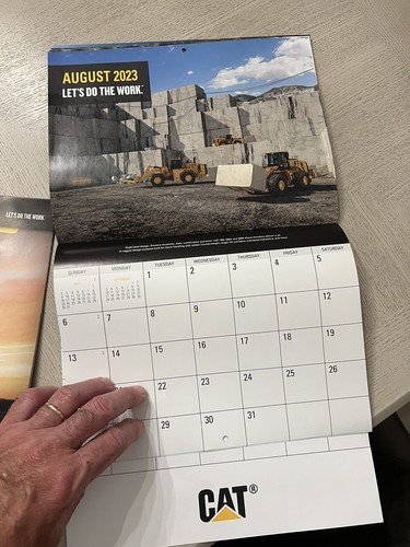 Caterpillar Heavy Equipment 2024 Calendar & BONUS 2023 Calendar Mint Must Haves - Picture 20 of 23