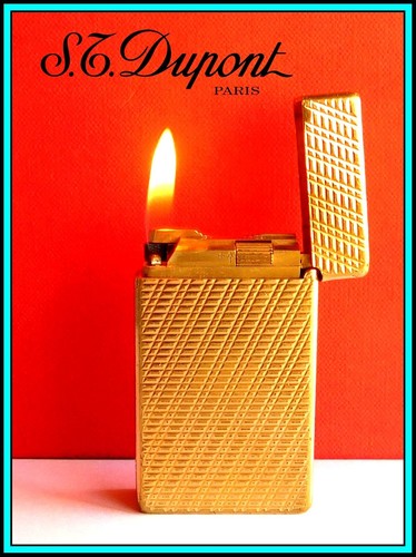 S.T. Dupont Large Line 1 Rose Gold Plated Lighter / Briquet - JUST SERVICED - Picture 18 of 19