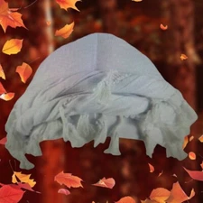 Mens WHITE Tassel Turban Hat Braided Front Headwrap Cap – Bold Style 23–24"