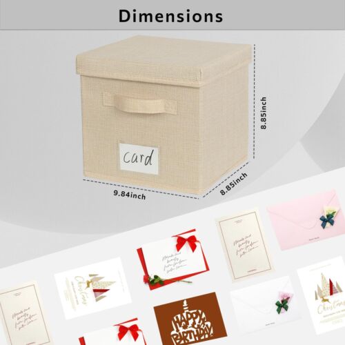 Greeting Card Storage Organizer Box With 16 Dividers Greeting Card Storage Box W - Picture 3 of 6