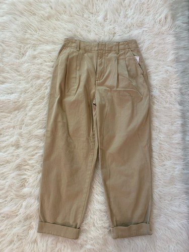 NWT! Gap Teen Girls Pleated Khaki Pants Beige Size 10 - Picture 1 of 2