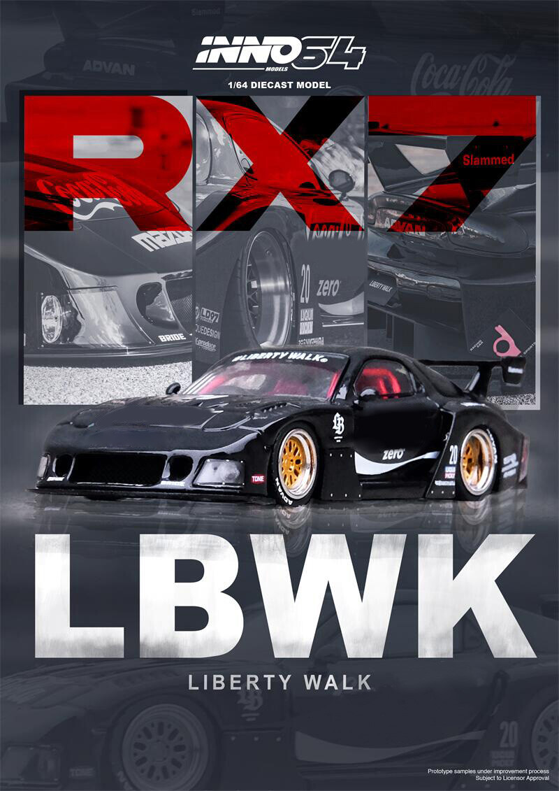 INNO 1:64 RX7 (FD3S) LB-SUPER SILHOUETTE Diecast Model Car | eBay