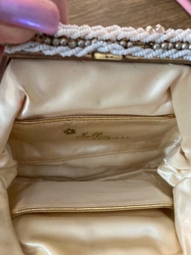 20er Jahre Jolles Original Perlen Art Deco Abendtasche aus Österreich gebraucht - Bild 4 von 5